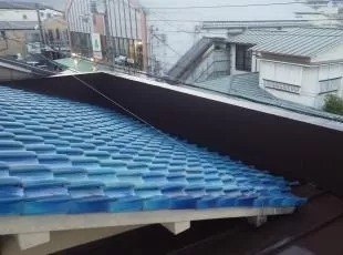 京都市のS様邸にて屋根塗装を行いました