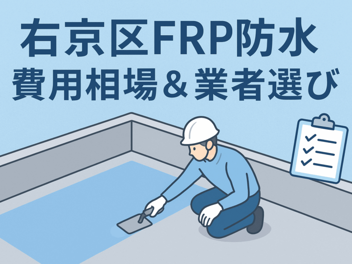 京都市右京区のFRP防水工事：費用相場と業者選びのポイント